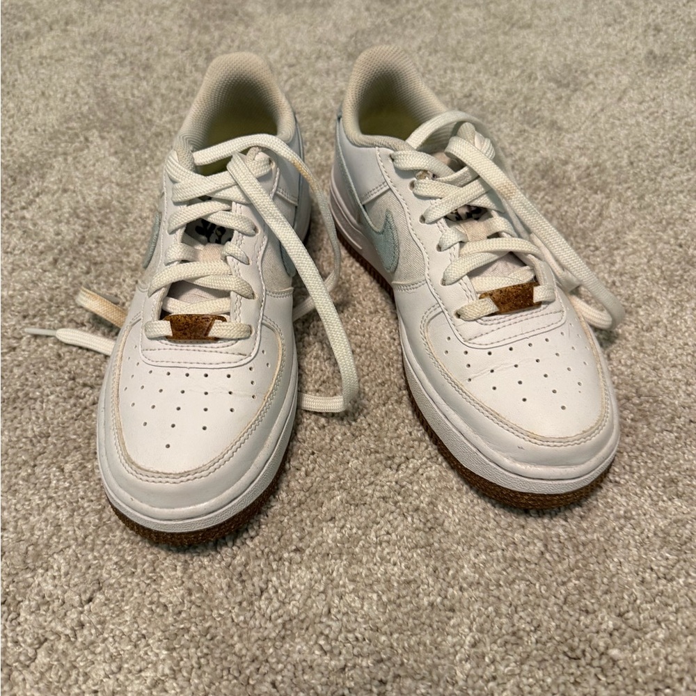 White Nikes Baby Blue